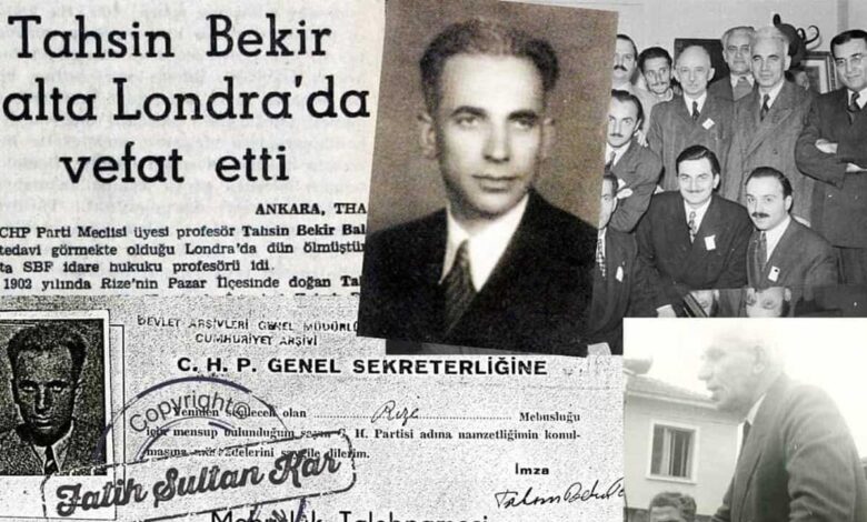 O Bir Atinalı: Rize Pazarlı Prof. Dr. Tahsin Bekir Balta - Birlik Haber Ajansı